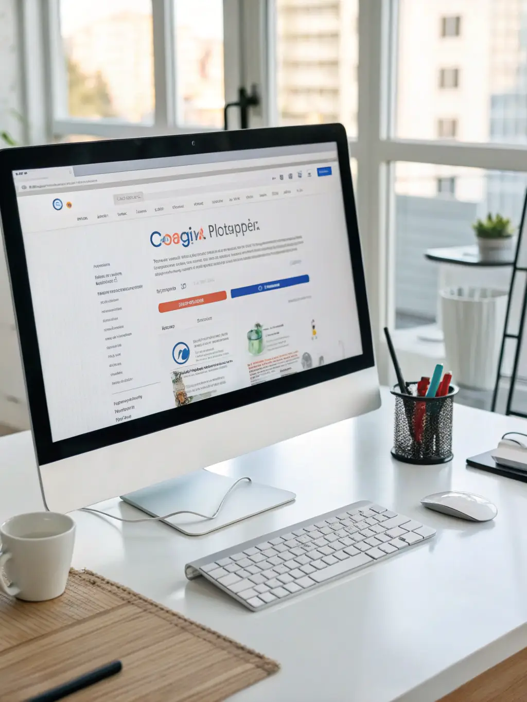 An image of search engine results page (SERP) showing a B2B manufacturer's website ranking high for relevant keywords, illustrating the impact of SEM.